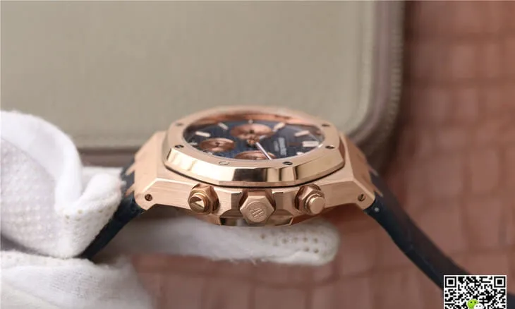 Audemars Piguet Royal Oak Chronograph 26331OR.OO.D315CR.01 OM Factory 1:1 Best Edition Replica Watch Blue Strap